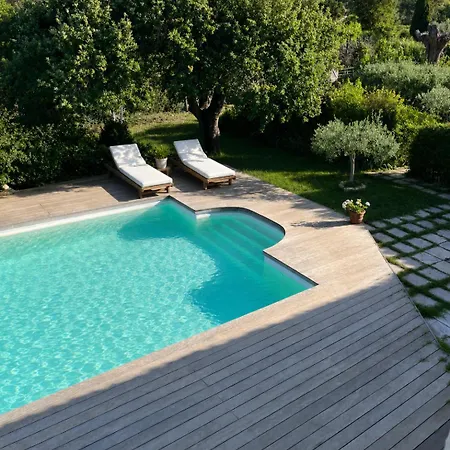Independant Avec Piscine Lägenhet Grimaud